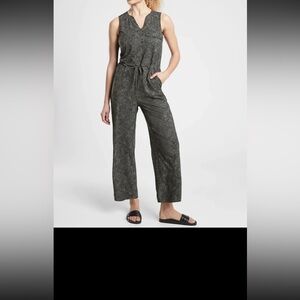 Athleta Charcoal Sleeveless Jumpsuit